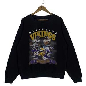 Black Minnesota Vikings Randy Moss Vikings Sweatshirt Retro